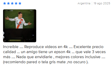 proyector gadnic 8000 lumenes reproduciendo deportes buena calidad de imagen y relacion precio segun opiniones